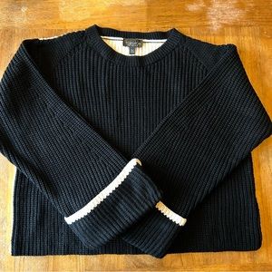 Topshop Crop Sweater with Fantastic Fun Sleeves Sz 8